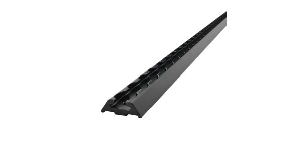 Short black airline rails 0.5 and 0.75 m powder-coated