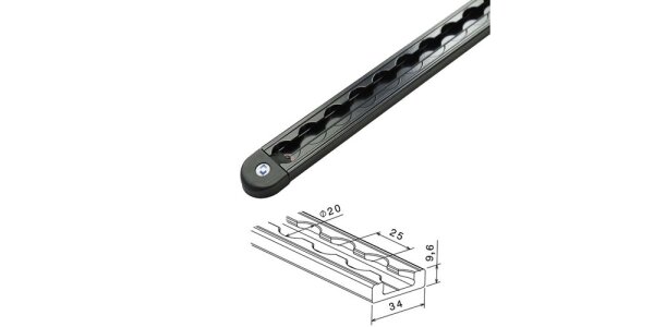 Airline rail corner profile black - Versatile solution for campers & vans - Airline rail corner profile black - Tips for camper &amp; extensions