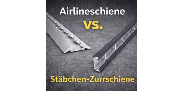 Airline rail vs. bar lashing rail - Airline splint vs. rod lashing splint | Differences explained