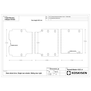 Transporterboden fr Renault Master - L4