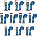 10x Spanngurt Zurrgurt fuer Kombi-Zurrschiene - 6,0 Meter...