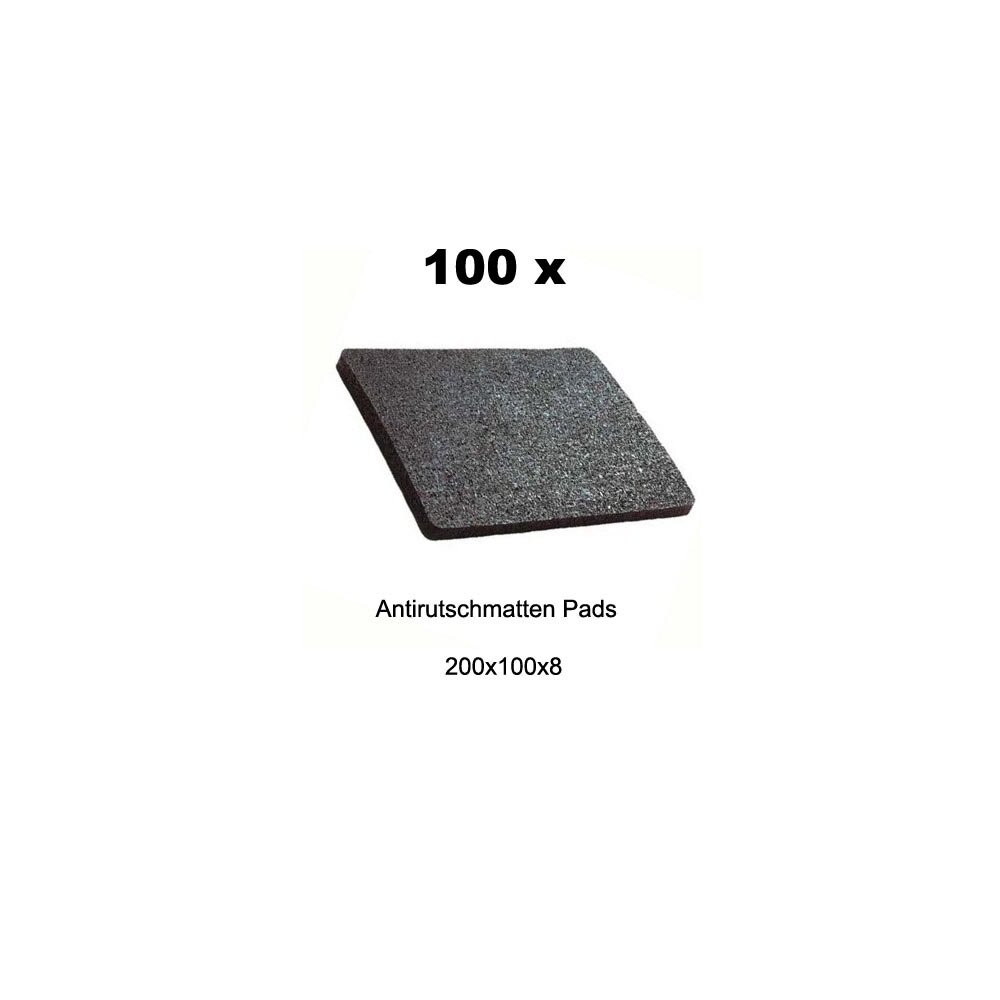 100 Stück Antirutschmatten Set 200x100x8 mm