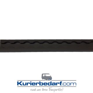 Airlineschiene schwarz - eckig Light - 2 Meter