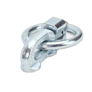 Doppelendbeschlag für Airlineschienen mit großem Ring - Double Stud Fitting