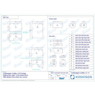 Laderaumverkleidung fr VW Crafter/ MAN TGE - L3H3