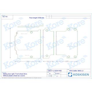 Transporterboden fr VW Crafter und MAN TGE - L3 ab 03/2017