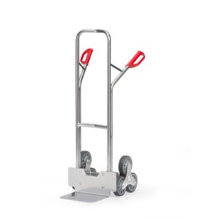 Aluminium Treppenkarre mit dreiarmigen Rad-Sternen