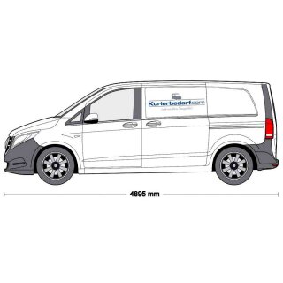 Aluminium-Dachtrger fr MB Vito/ V-Klasse - L1