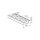 Airlineschiene schwarz - 3 Meter - eckig - Light