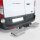 Rear step, stainless steel, on both sides, for Ford Transit with trailer hitch