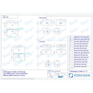 Laderaumverkleidung fr VW Crafter/ MAN TGE - L3H2