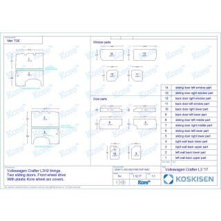 Laderaumverkleidung fr VW Crafter/ MAN TGE - L3H2