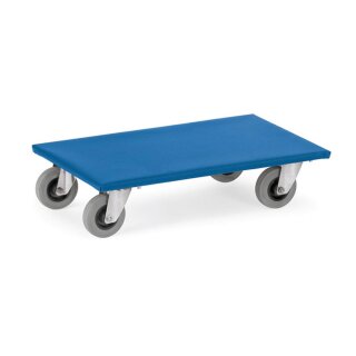 2x Möbelroller mit Vollgummi-Bereifung