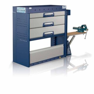 Fahrzeugmodul PL605 - 990x925x410 mm mit 3 Schubladen
