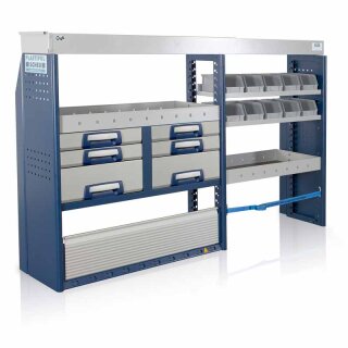 Fahrzeugeinrichtung PL622 - 1245x1990x310/410 mm - 6 Schubladen