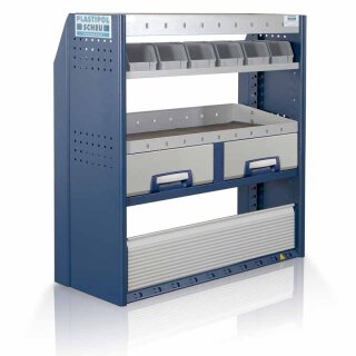 Fahrzeugeinrichtung PL630 - 1145x1100x310/410 mm - 2 Schubladen