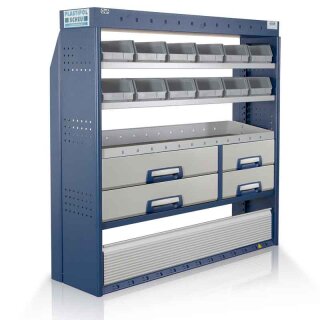 Fahrzeugeinrichtung PL631 - 1500x1445x310/410 mm - 4 Schubladen