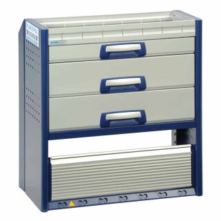 Fahrzeugeinrichtung PL654 - 890x805x310/410 mm - 3 Schubladen