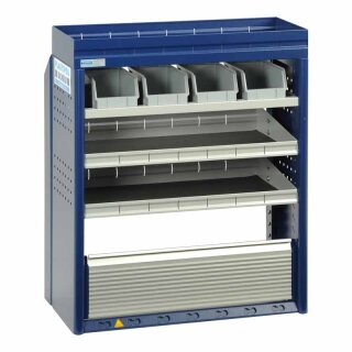 Fahrzeugeinrichtung PL655 - 990x805x310/410 mm - 4 Kästen