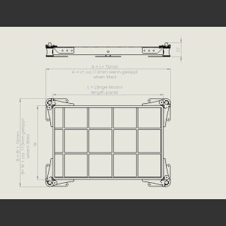 Edelstahl Befestigungssystem fr Solarmodule grer 1,5 Meter