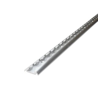 Airlineschiene halbrund slim - 3,0 Meter - vorgebohrt