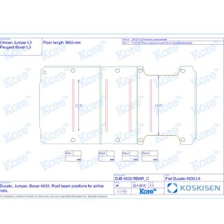 Transporterboden fr Citroen Jumper, Peugeot Boxer L3