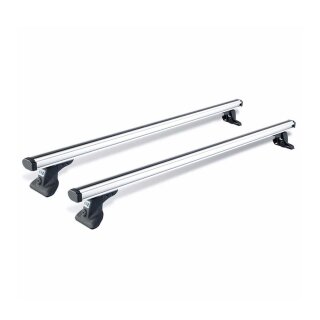 2x Lastenträger für VW Caddy V mit Reling aus Aluminium