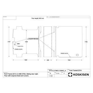 Transporterboden fr Ford Transit L3