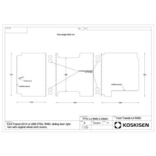 Transporterboden fr Ford Transit L4