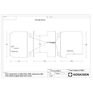 Transporterboden fr Ford Transit L4
