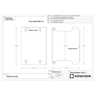 Transporterboden fr Renault Master - L1