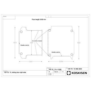 Transporterboden fr VW T5/T6 - L1 - kurzer Radstand