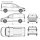 Aluminium-Dachträger für VW Caddy V Maxi - L2 - ab 2021