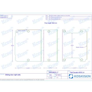 Transporterboden fr Opel Movano C - L3 ab Bj. 2022