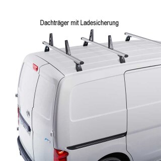 3x Lastenträger für VW Caddy 5 ohne Reling aus Aluminium