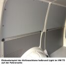 Airlineschiene halbrund - 2 Meter - light