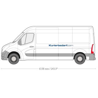 Kunststoff Transporterboden fr Renault Master RWD - L3