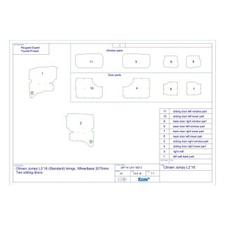 Laderaumverkleidung fr Fiat Scudo III - L2  ab Bj. 2022