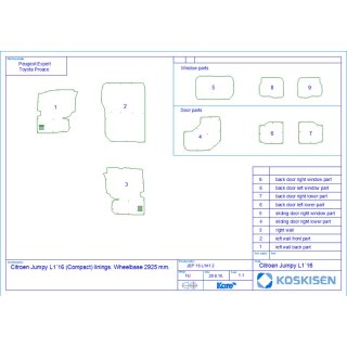Laderaumverkleidung fr Citroen Jumpy M