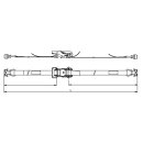 schwarzer Spanngurt für Airlineschiene - 3,0 Meter -...
