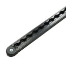 Airline rail, black - square, Light - 1 m with inclusions!!!