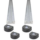 2x Airlineschiene Eckprofil Standard - 1,5 Meter inkl. 4x...