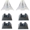 2x Airlineschiene mit Trapezprofil - 2 Meter inkl. 4x...