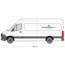 Alu-Riffelblech-Bodenplatte für Mercedes Sprinter - L3H2