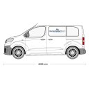 Alu-Riffelblech-Laderaumverkleidung für Fiat Scudo III - L1
