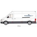 Alu-Riffelblech-Bodenplatte für VW Crafter - L4