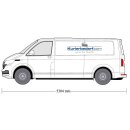 Alu-Riffelblech-Laderaumverkleidung für VW T6.1 - L2