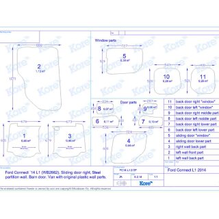 Laderaumverkleidung fr Ford Connect - L1H1  2014 - 2023
