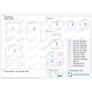 Laderaumverkleidung fr Renault Master - L2H2