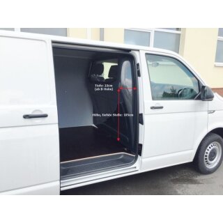 GFK Trennwand für VW T5/T6/T6.1 - Transporter B-Säule